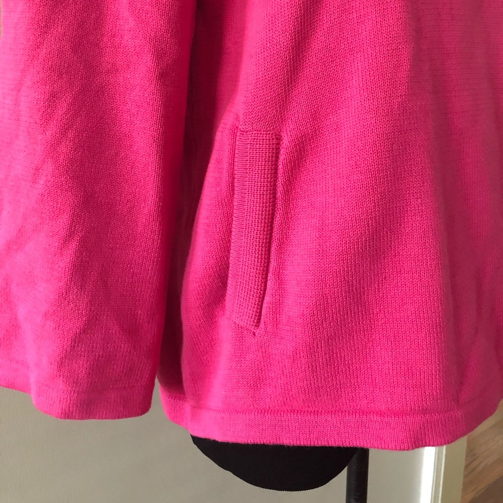 Pink 💯 Cotton Cardigan Jacket size M - Picture 2 of 4